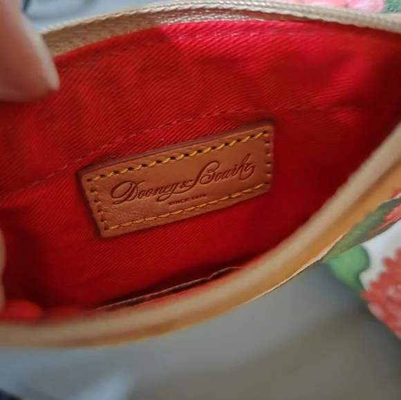 Dooney & Bourke Pink and Green Floral Satchel With Coin Case - Picture 6 of 16